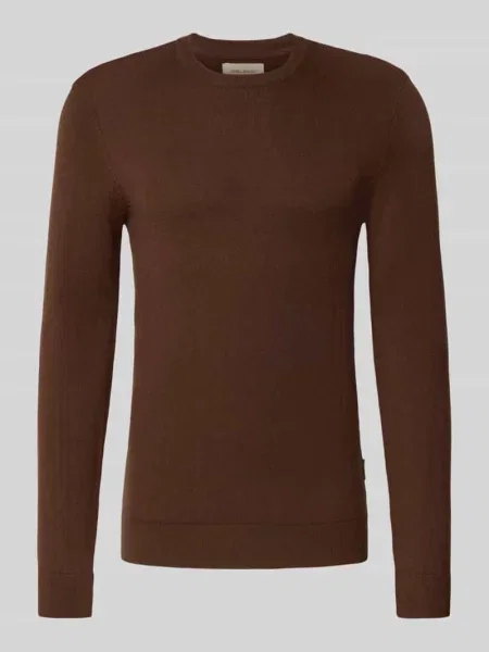 Sweter z dzianiny z okrągłym dekoltem model ‘BAGGE’ Blend