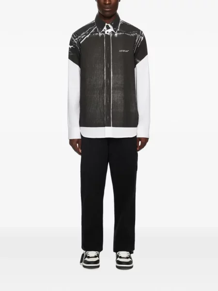 Cămașă Off-white din poplin alb