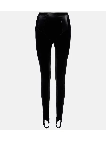 Legginsy Mugler czarne