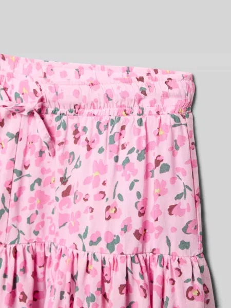 Rozkloszowana mini spódnica z czystej model ZALINA' Only różowa