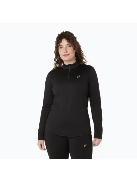 Longsleeve do biegania ASICS Core LS Half Zip Winter performance black czarna
