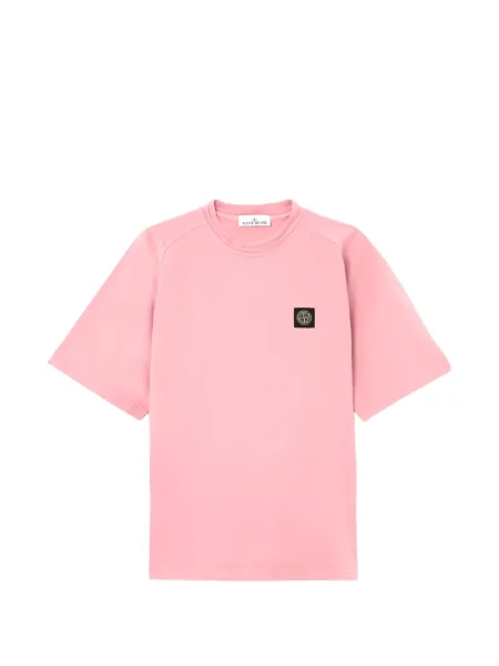 Tricou Stone Island cu strasuri roz