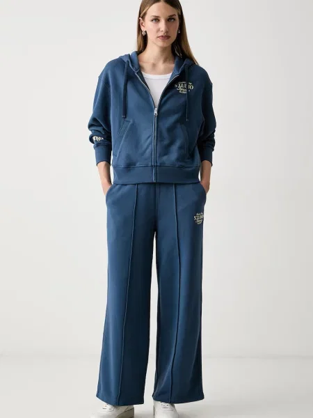 Tommy Hilfiger tepláky s bavlnou modré