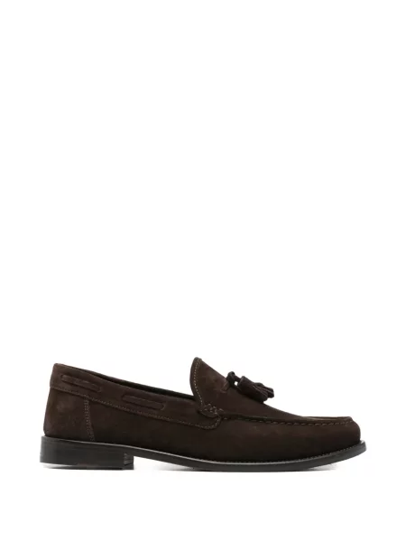 Pantofi loafer Corneliani din piele maro