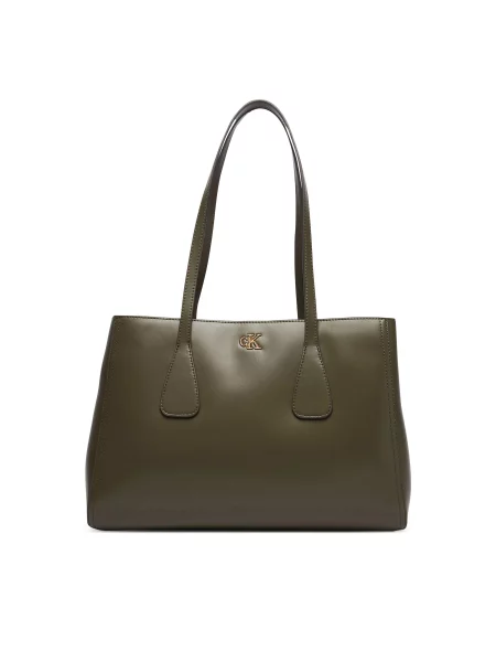 Calvin Klein Táska Ck Medium Work Tote zöld