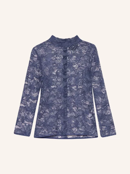 Kinga Mathe Dirndl Halenka Lina S Rukávem A Krajkou modrá