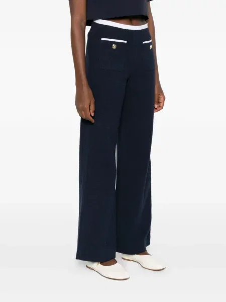 Pantaloni Maje din tweed albastru