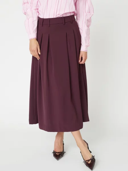 Co'couture Fustă Anya vin roșu