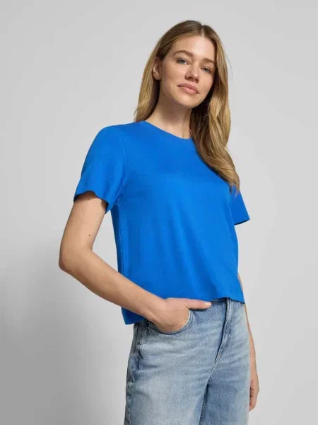 Męski t-shirt o kroju regular fit z czystej bawełny S.oliver Red Label niebieska