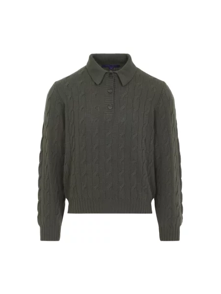 Koszulka polo Ralph Lauren z kaszmiru zielona