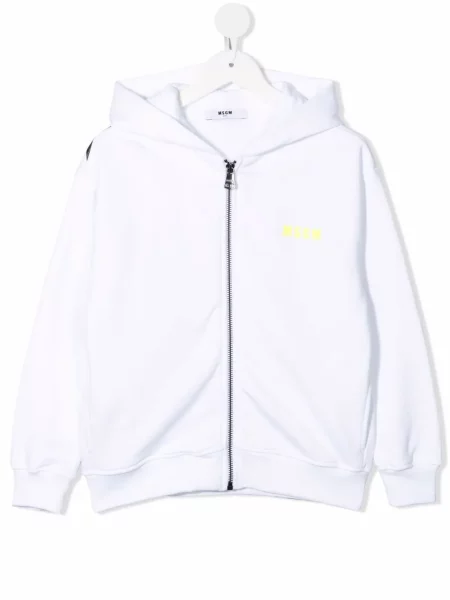 Bluza z kapturem dziecięca Msgm biała