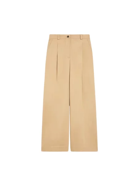 Weekend Max Mara Spodnie Kobieta M Spodnie Nebbie beżowy