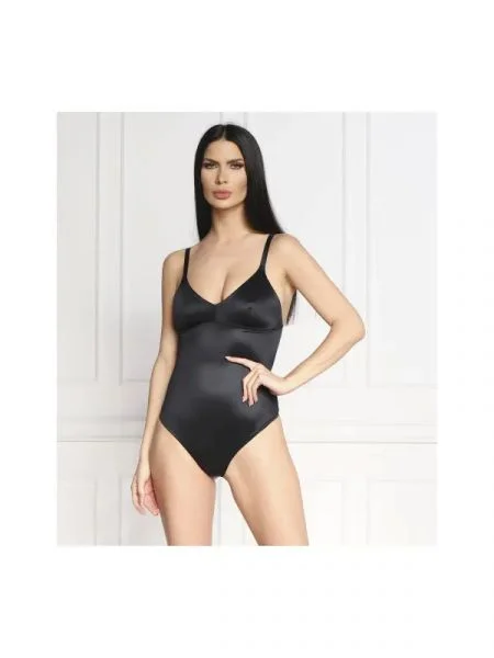 Spanx Body Shaping Satin Thong negru