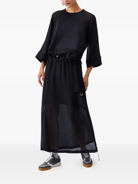 Fusta maxi Liu Jo plasă negru
