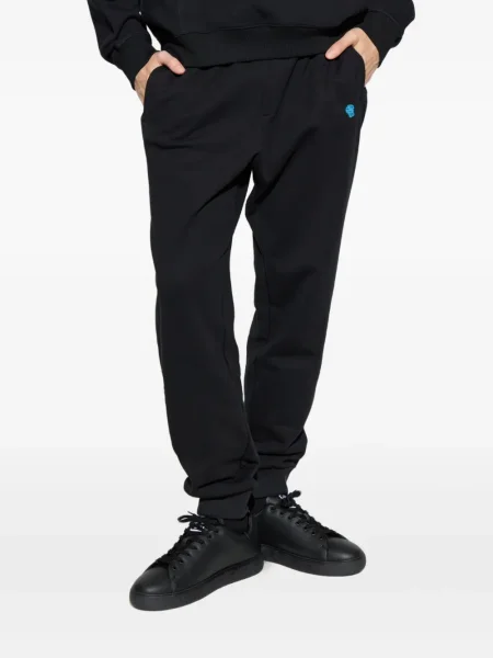 Pantaloni de trening Versace cu broderie negru