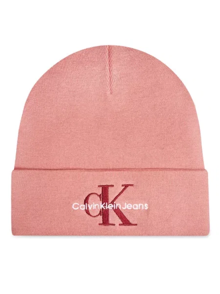 Calvin Klein Čepice Mono Logo Embro růžová