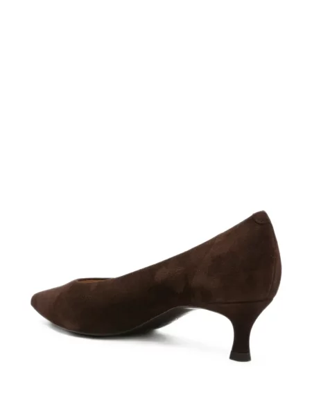 Pantofi cu toc Unisa din piele de căprioară maro