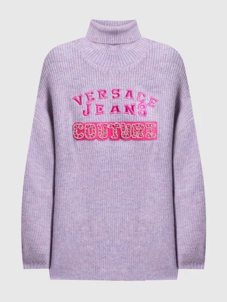 Светр Versace Jeans Couture фіолетовий