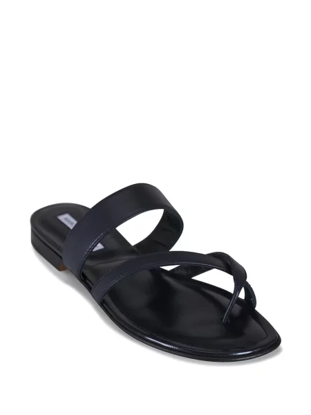 Slip on dirželis sandalai Manolo Blahnik mėlyna