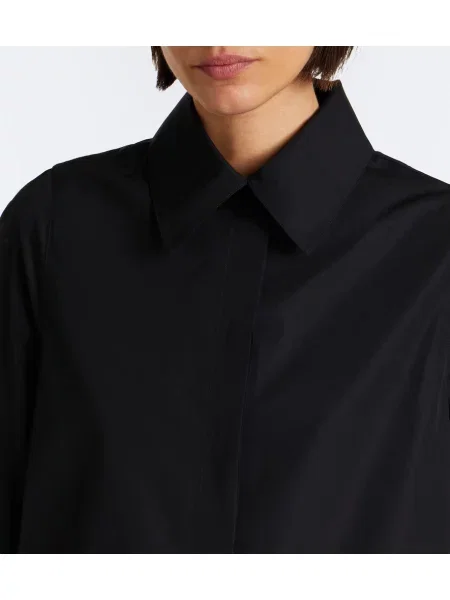Cămașă Alaïa din poplin negru