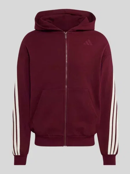 Bluza rozpinana o kroju regular fit z mieszanki bawełny Adidas Sportswear