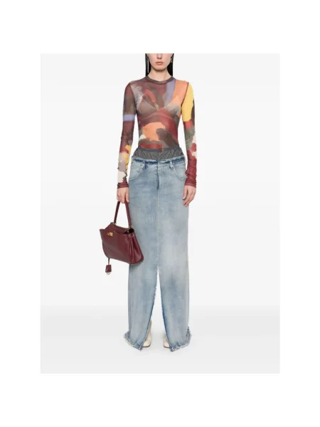 Spódnica jeansowa Maison Margiela niebieska