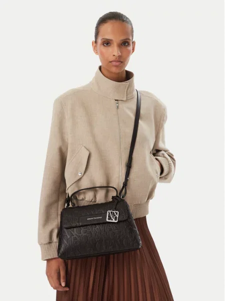 Torbica Armani Exchange Tamno smeđa