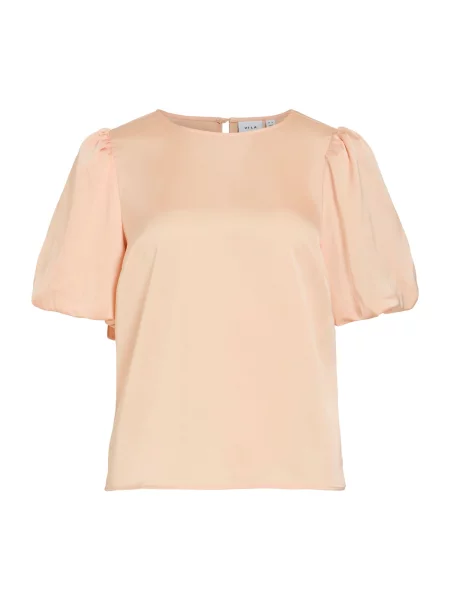 VILA Bluză VIELLETTE pudră roz