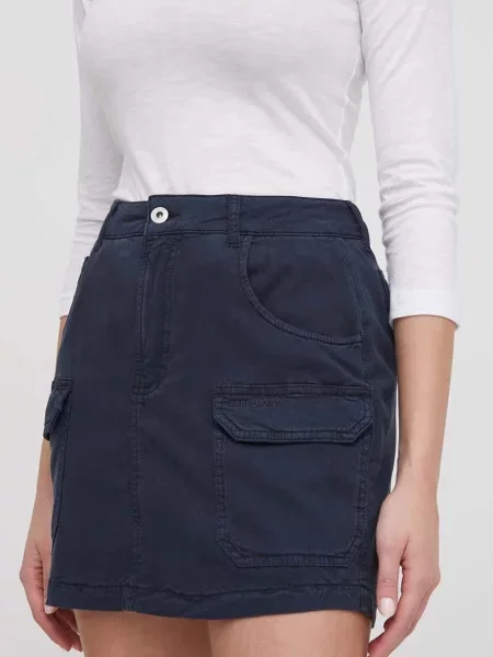 Спідниця Pepe Jeans mini пряма синій