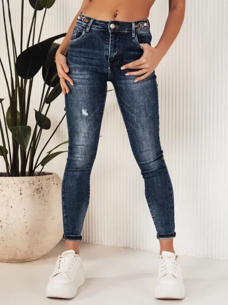 Spodnie jeansowe BUSOT Dstreet niebieskie