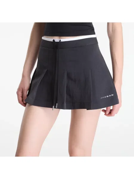 Φούστα Jordan Flight Mini Skort Black/ White 4 λευκό