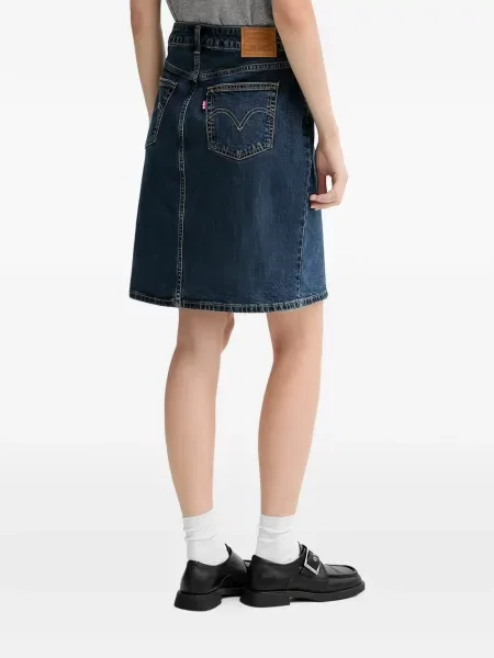 Curea Levi's® cu broderie cu cataramă cu dungi albastru