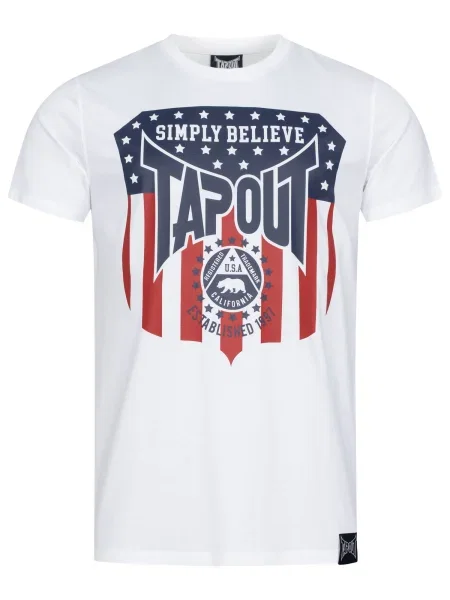 Tapout Tricou Tapericano albastru / roșu alb