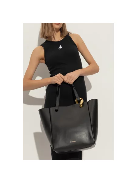 Shopperka Jw Anderson skórzana czarna