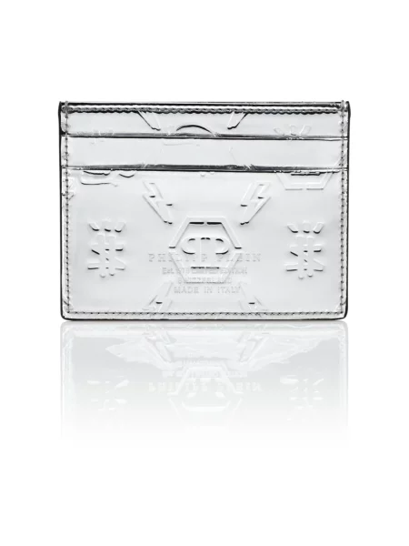 Portfel Philipp Plein skórzany szary