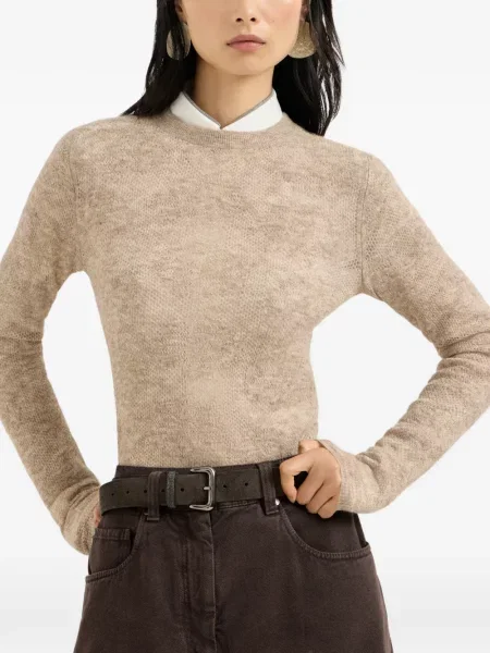 Pulover Brunello Cucinelli de lână cu model floral
