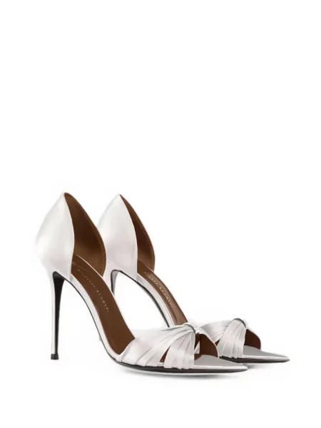 Stras sandale Giuseppe Zanotti alb