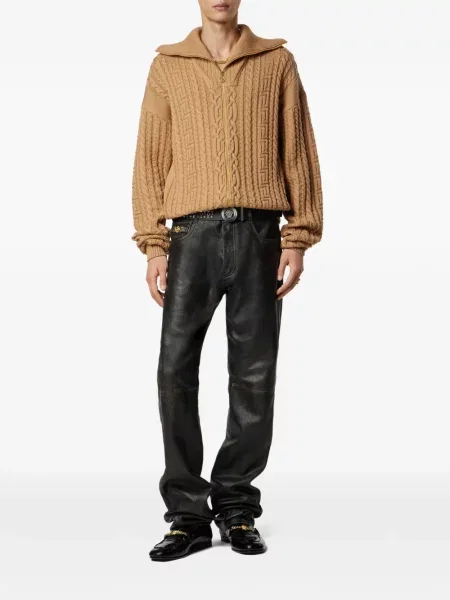 Cardigan Versace tricotate maro