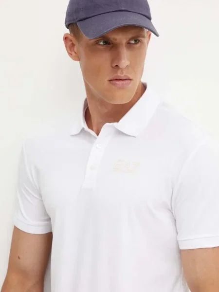 Férfi Emporio Armani Train Visibility Polo póló ing. Méret: M fehér