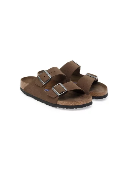Semišové sandále Birkenstock čierna