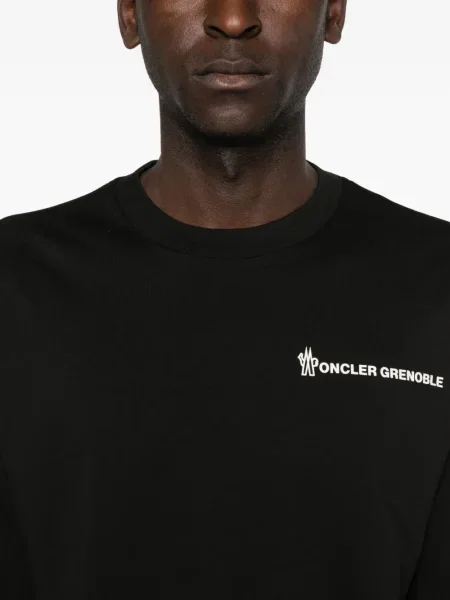 Hanorac Moncler Grenoble cu broderie negru