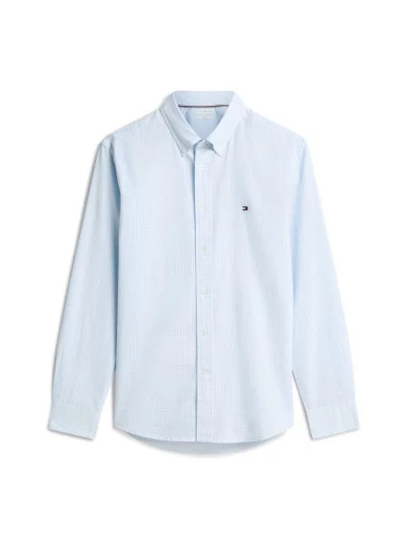TOMMY HILFIGER Cămașă albastru pastel alb