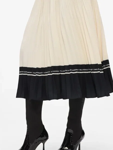 Karl Lagerfeld Fustă / alb negru