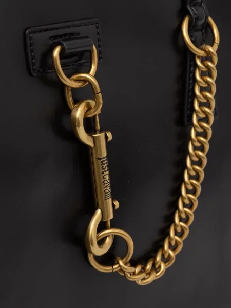 Кожаная сумка шоппер Just Cavalli