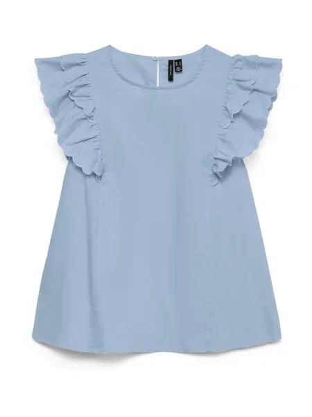 VERO MODA Bluză VMRITA porumbel albastru