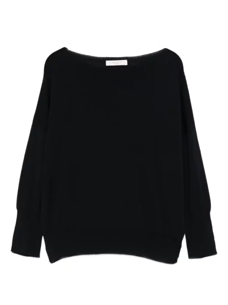 Svetr Incotex s tříčtvrtečními rukávy černý