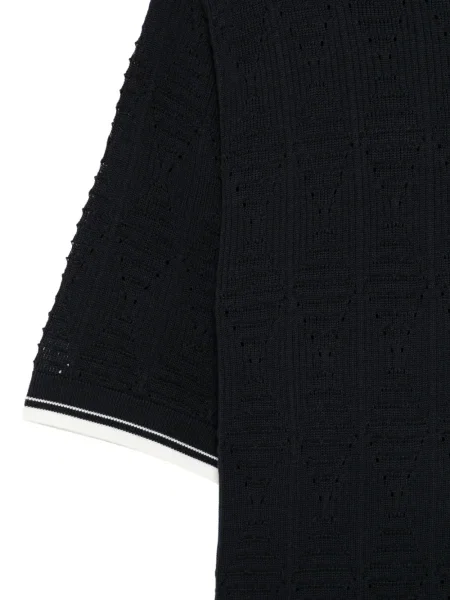 Tricou Laneus tricotate albastru