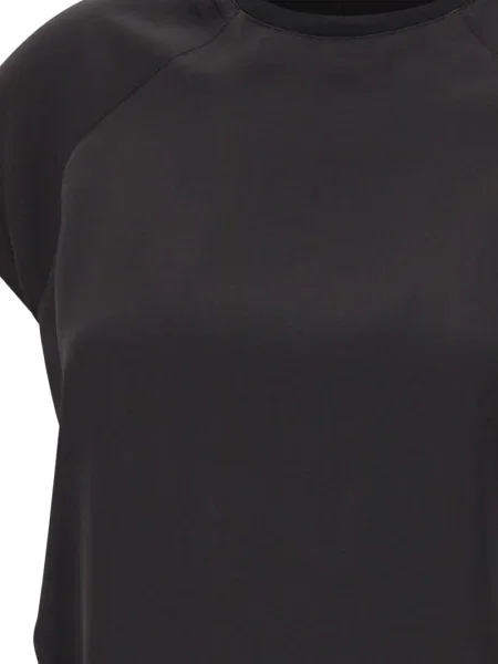 Top Liu Jo din satin scurt negru