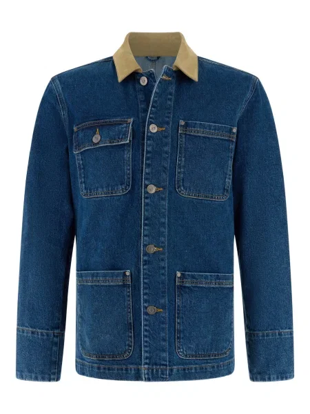 Boggi Milano Přechodná bunda džínovina modrá