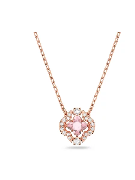 Naszyjnik Swarovski do tańca różowy
